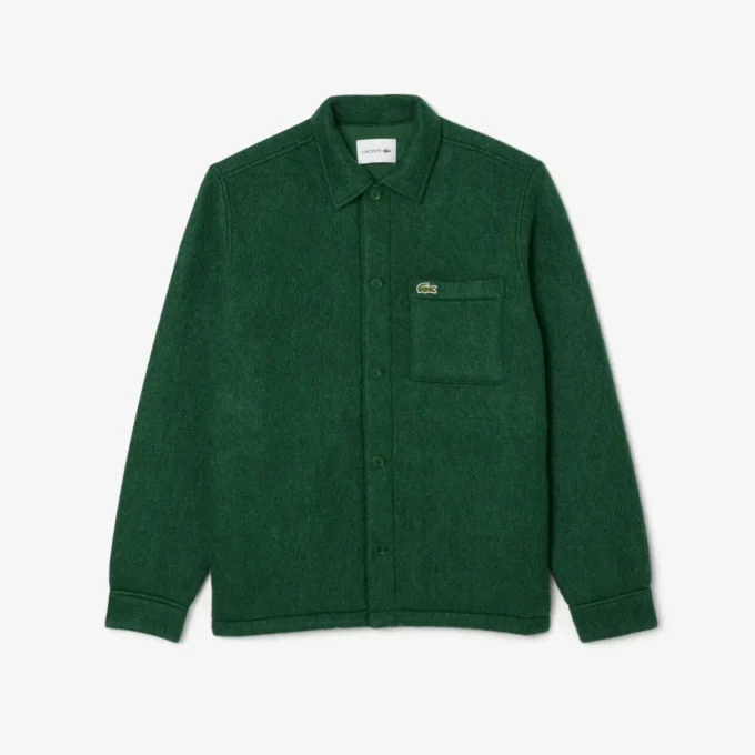 Erkek Yün Blend Overshirt