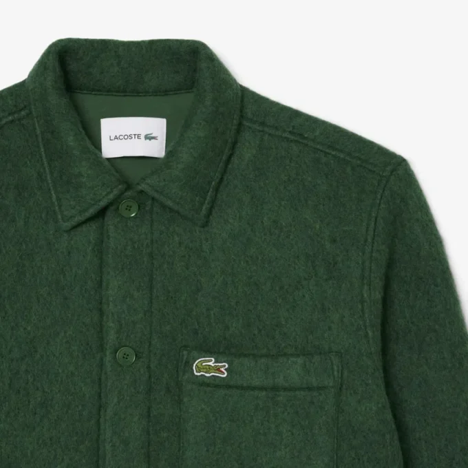 Erkek Yün Blend Overshirt