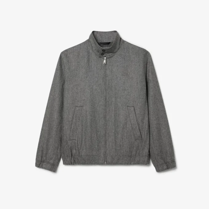Erkek Yün Harrington Ceket