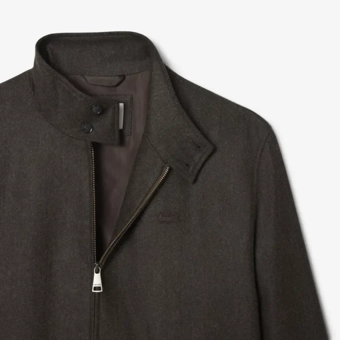 Erkek Yün Harrington Ceket