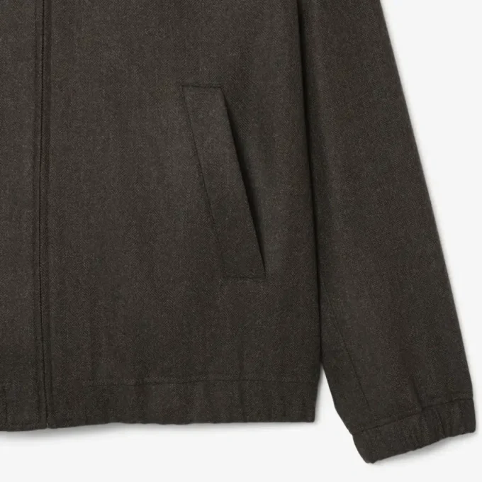 Erkek Yün Harrington Ceket