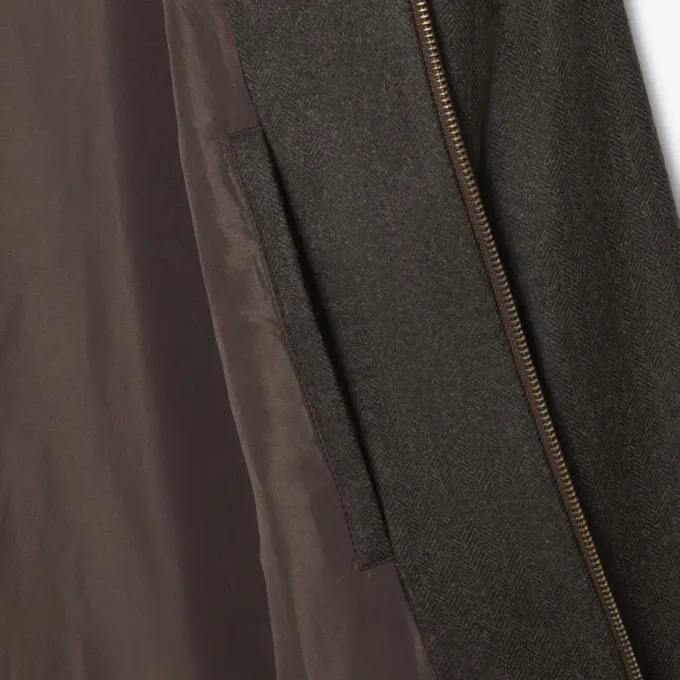Erkek Yün Harrington Ceket