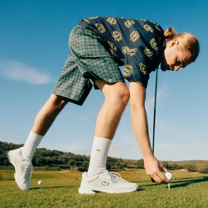 Erkekler İçin Normal Hawaii Kesim UV Korumalı Golf Gömleği