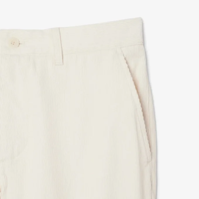 Erkekler İçin Normal Kesim Kadife Chino Pantolon