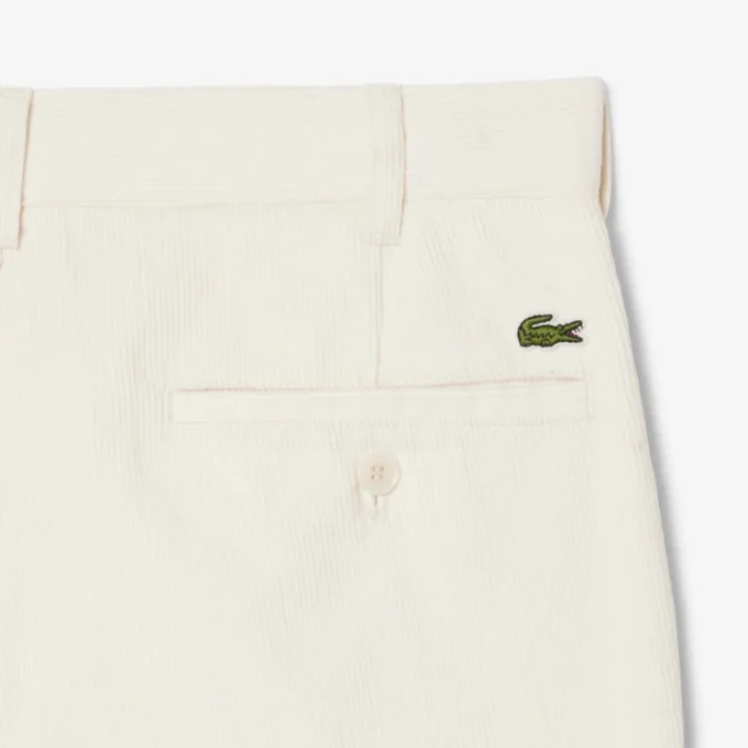 Erkekler İçin Normal Kesim Kadife Chino Pantolon