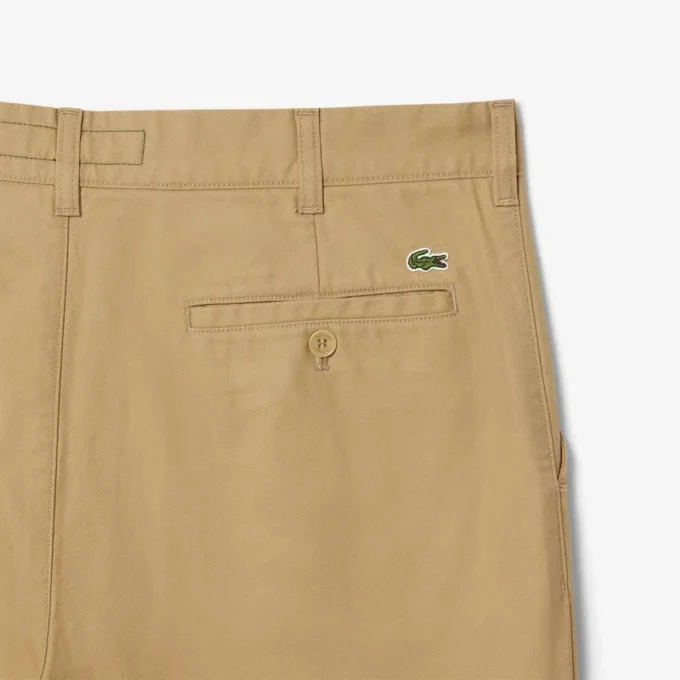 Erkekler İçin Normal Kesim Pamuklu Chino Pantolon