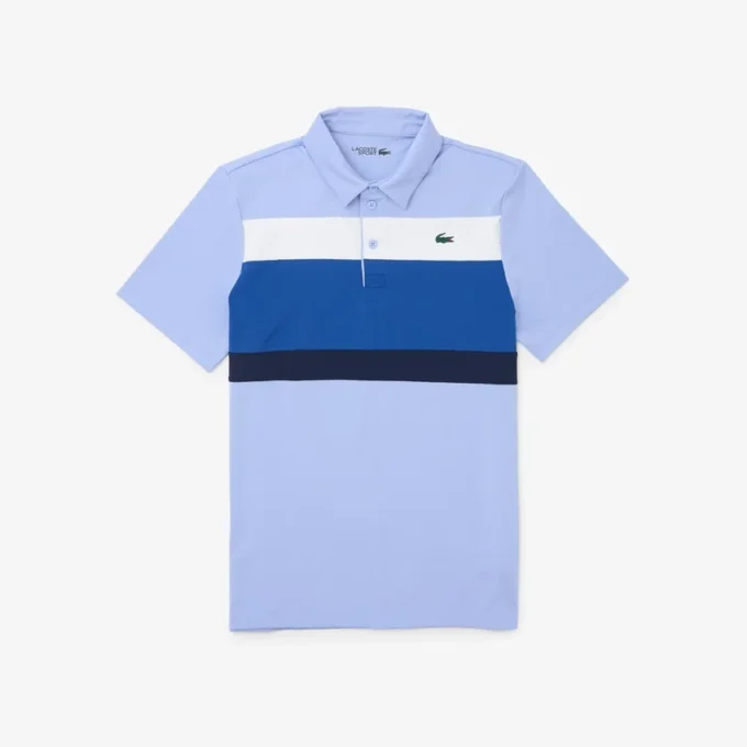 Erkekler İçin Normal Kesim Renk Bloklu Golf Polo Tişörtü