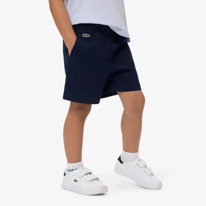 Esnek Pamuklu Twill Chino Şort