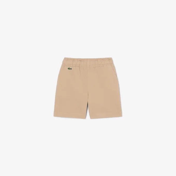 Esnek Pamuklu Twill Chino Şort