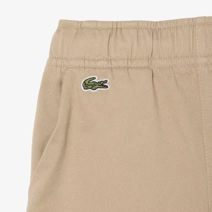 Esnek Pamuklu Twill Chino Şort