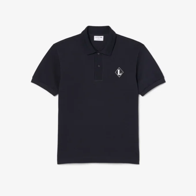 Fransa’da Üretilmiştir Klasik Kesim Rozetli Polo Tişört
