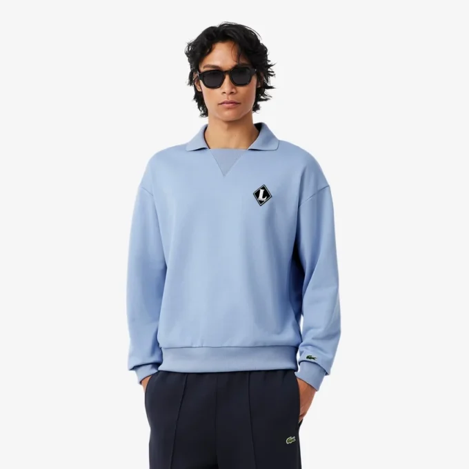Fransa’da Üretilmiştir Polo Tişört Yakalı Sweatshirt