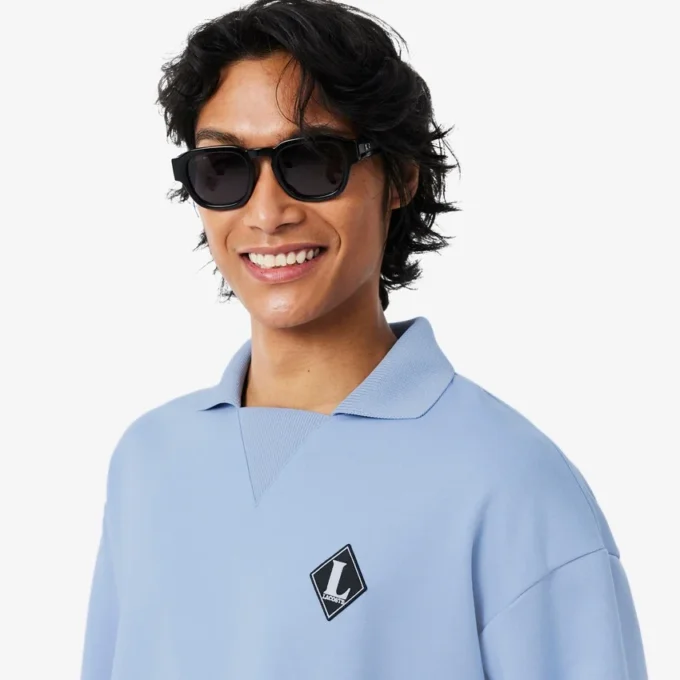 Fransa’da Üretilmiştir Polo Tişört Yakalı Sweatshirt