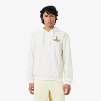Golf Desenli Kapüşonlu Sweatshirt