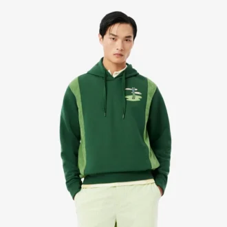Golf Desenli Kapüşonlu Sweatshirt