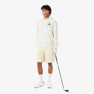 Golf Desenli Kapüşonlu Sweatshirt