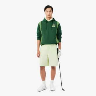 Golf Desenli Kapüşonlu Sweatshirt
