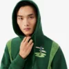 Golf Desenli Kapüşonlu Sweatshirt