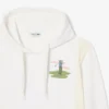Golf Desenli Kapüşonlu Sweatshirt