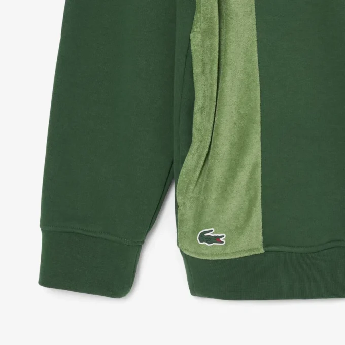 Golf Desenli Kapüşonlu Sweatshirt