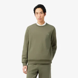 Çizgili Bantlı Polar Sweatshirt