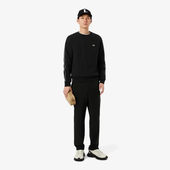 Çizgili Bantlı Polar Sweatshirt