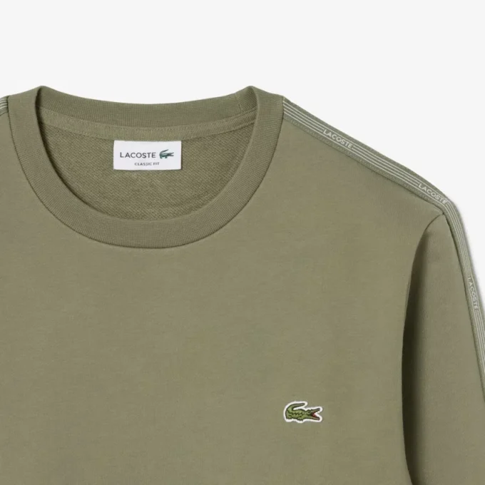 Çizgili Bantlı Polar Sweatshirt