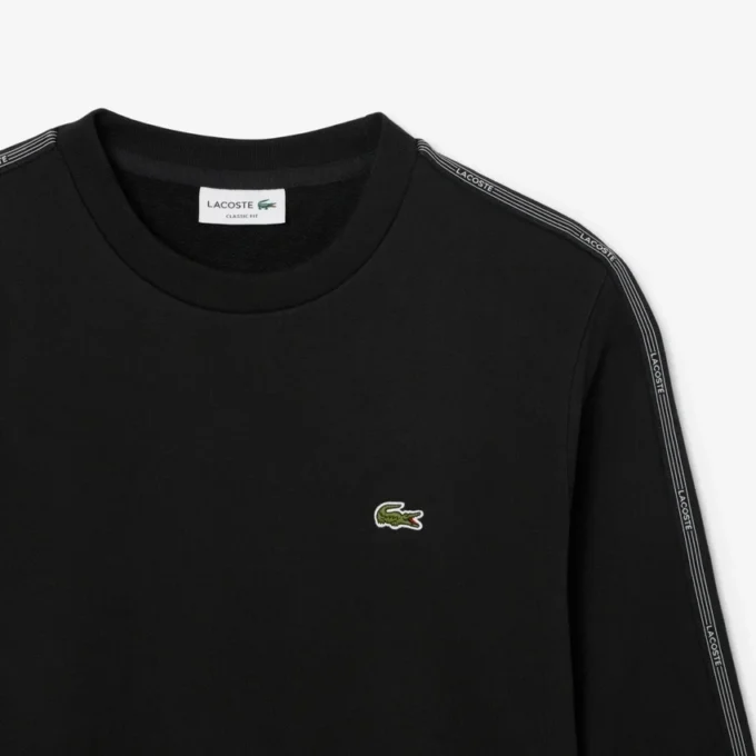 Çizgili Bantlı Polar Sweatshirt