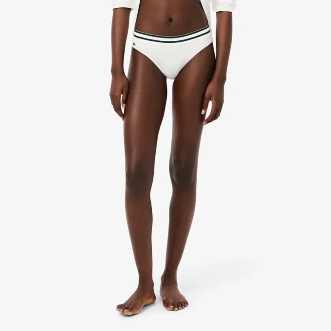 Çizgili Bel Pamuklu Slip