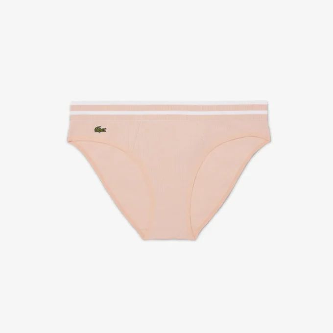 Çizgili Bel Pamuklu Slip