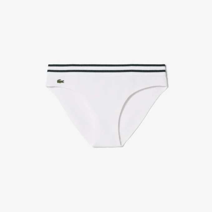 Çizgili Bel Pamuklu Slip