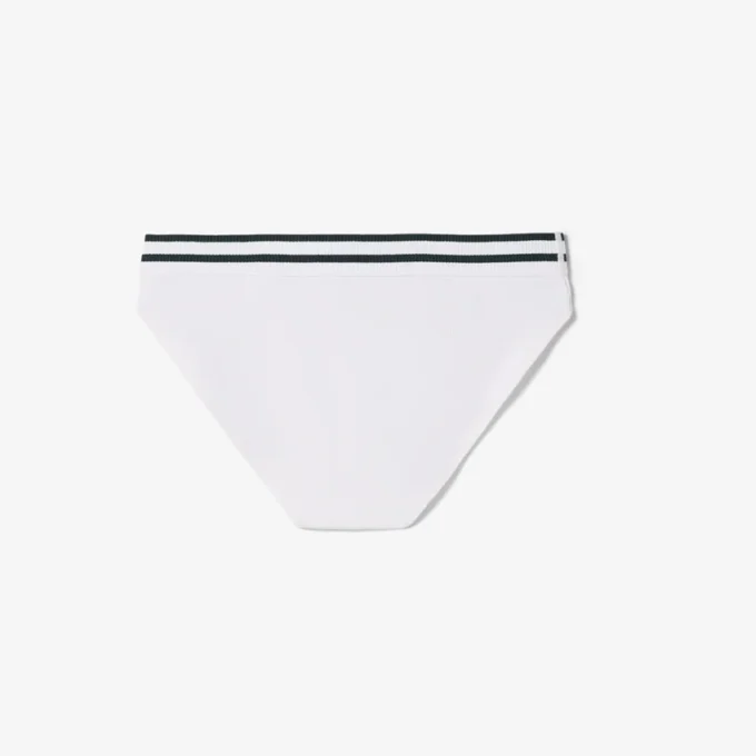 Çizgili Bel Pamuklu Slip