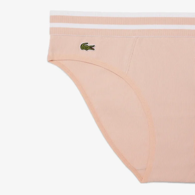 Çizgili Bel Pamuklu Slip
