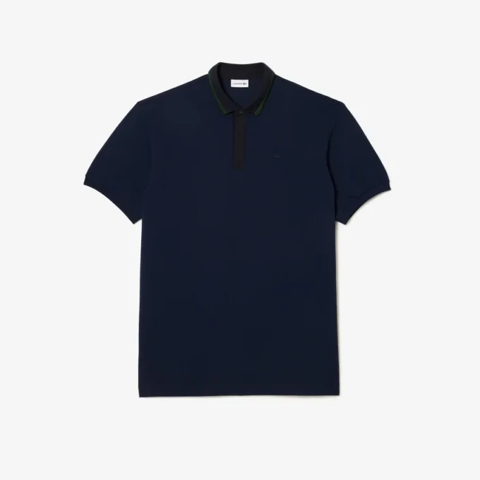 Çizgili Piqua Yakalı Polo Tişört – Büyük Beden – Uzun Boy