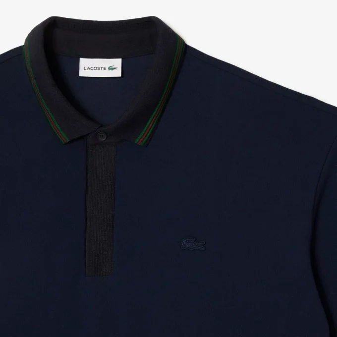 Çizgili Piqua Yakalı Polo Tişört – Büyük Beden – Uzun Boy