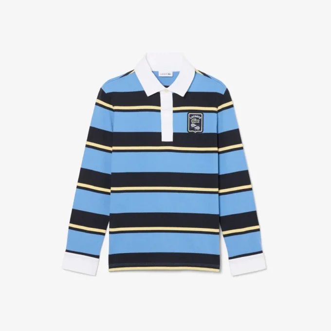 Çizgili Rugby Polo Tişört
