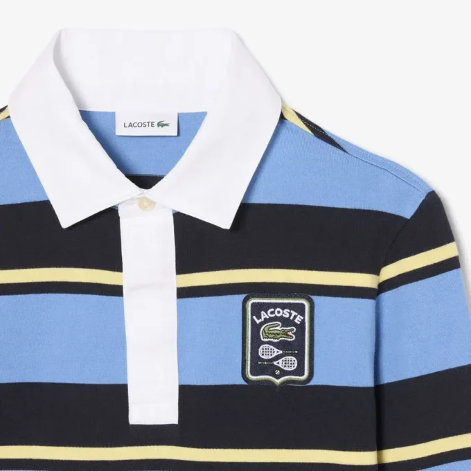 Çizgili Rugby Polo Tişört