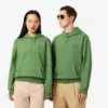 Kabartmalı Markalı Kapüşonlu Sweatshirt