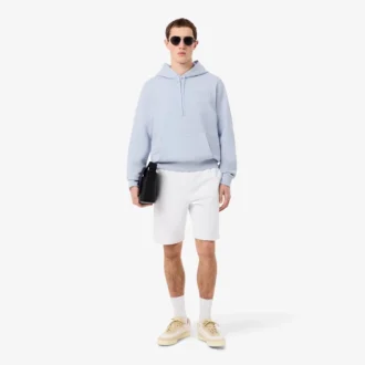 Kabartmalı Markalı Kapüşonlu Sweatshirt