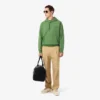 Kabartmalı Markalı Kapüşonlu Sweatshirt