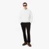 Kabartmalı Markalı Kapüşonlu Sweatshirt