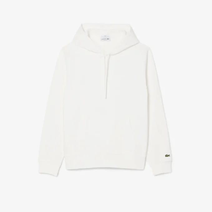 Kabartmalı Markalı Kapüşonlu Sweatshirt