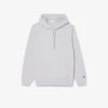Kabartmalı Markalı Kapüşonlu Sweatshirt
