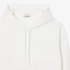 Kabartmalı Markalı Kapüşonlu Sweatshirt