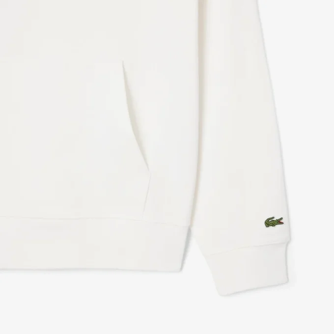 Kabartmalı Markalı Kapüşonlu Sweatshirt