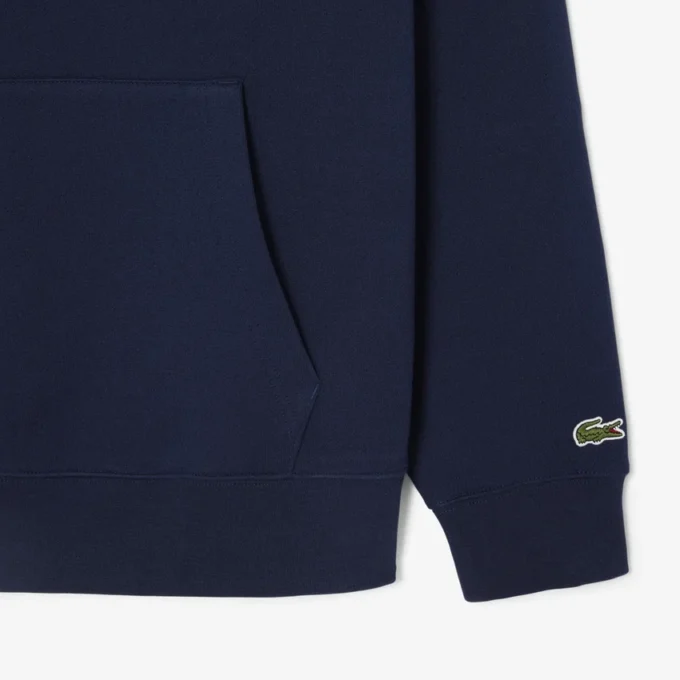 Kabartmalı Markalı Kapüşonlu Sweatshirt