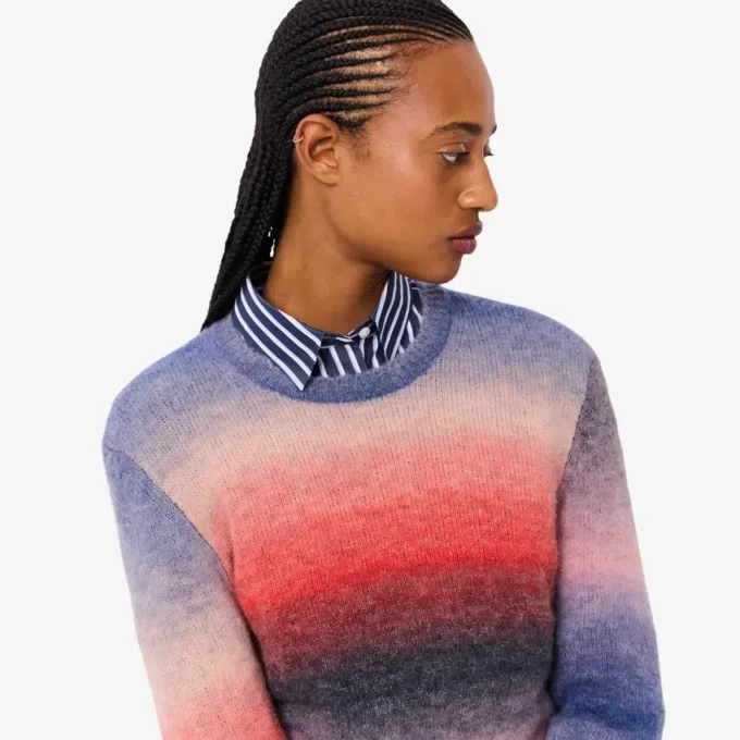 Kadın Crew Neck Ombra Kazak