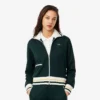 Kadın Fermuarlı Çizgili Sweatshirt