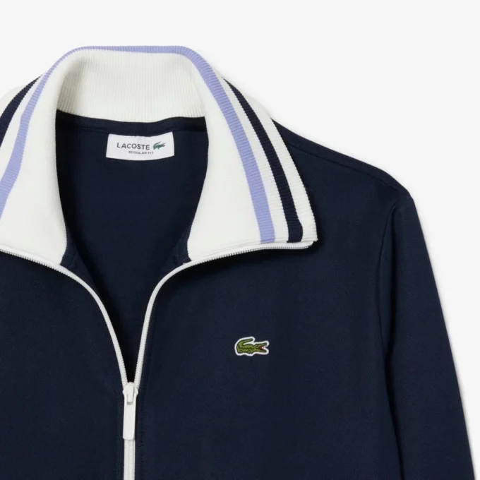 Kadın Fermuarlı Çizgili Sweatshirt