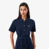 Kadın Geniş Etekli Mini Piqua Polo Tişört Elbise